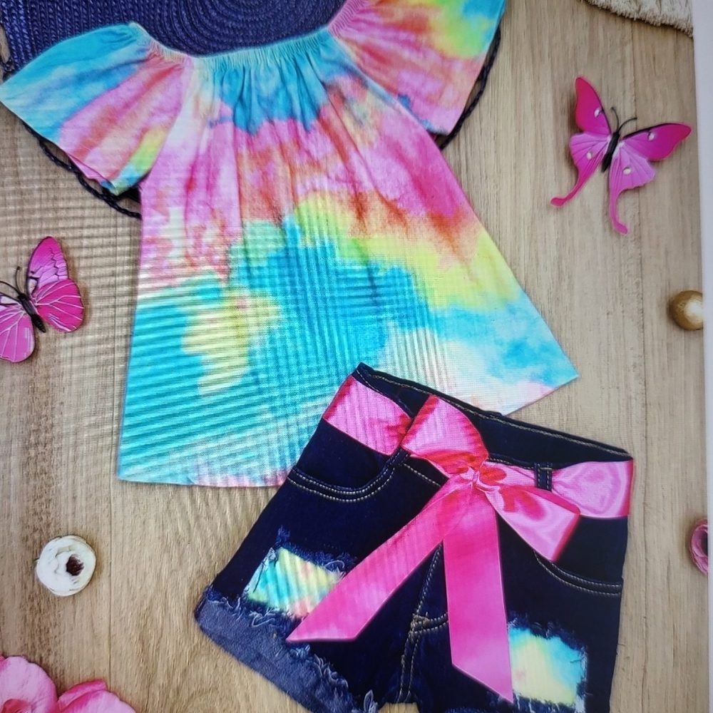 ♥️NWT♥️ MIA BELLE GIRLS SHORTS SET - Picture 12 of 12